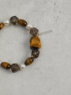 AMBER VEIN · Smoky Quartz & Tiger's Eye Bracelet