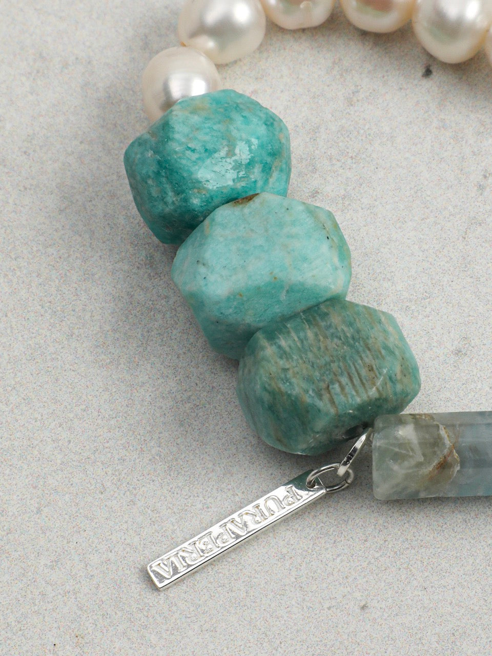 AZURE SURGE · Amazonite & Moonstone Bracelet