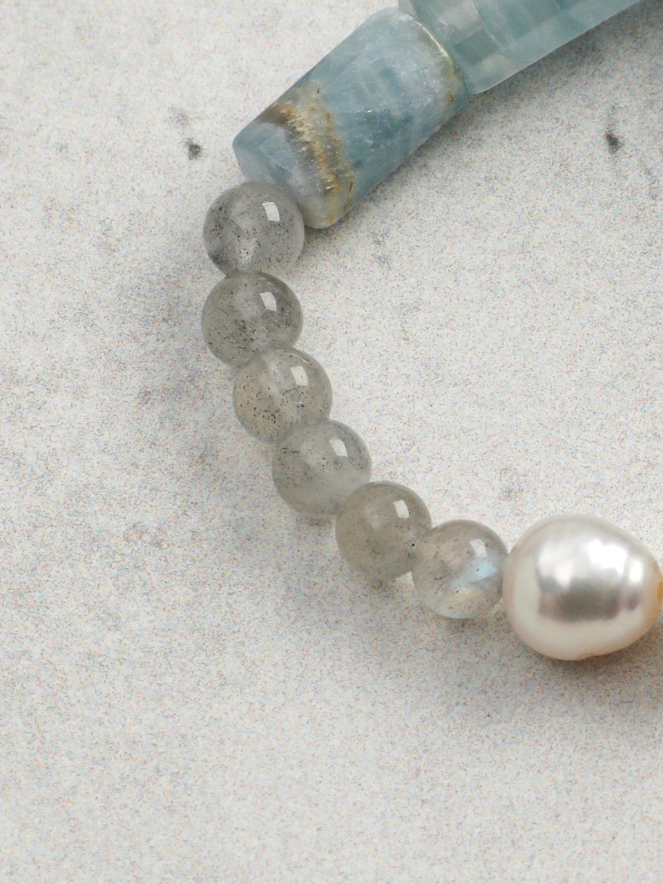 AZURE SURGE · Amazonite & Moonstone Bracelet
