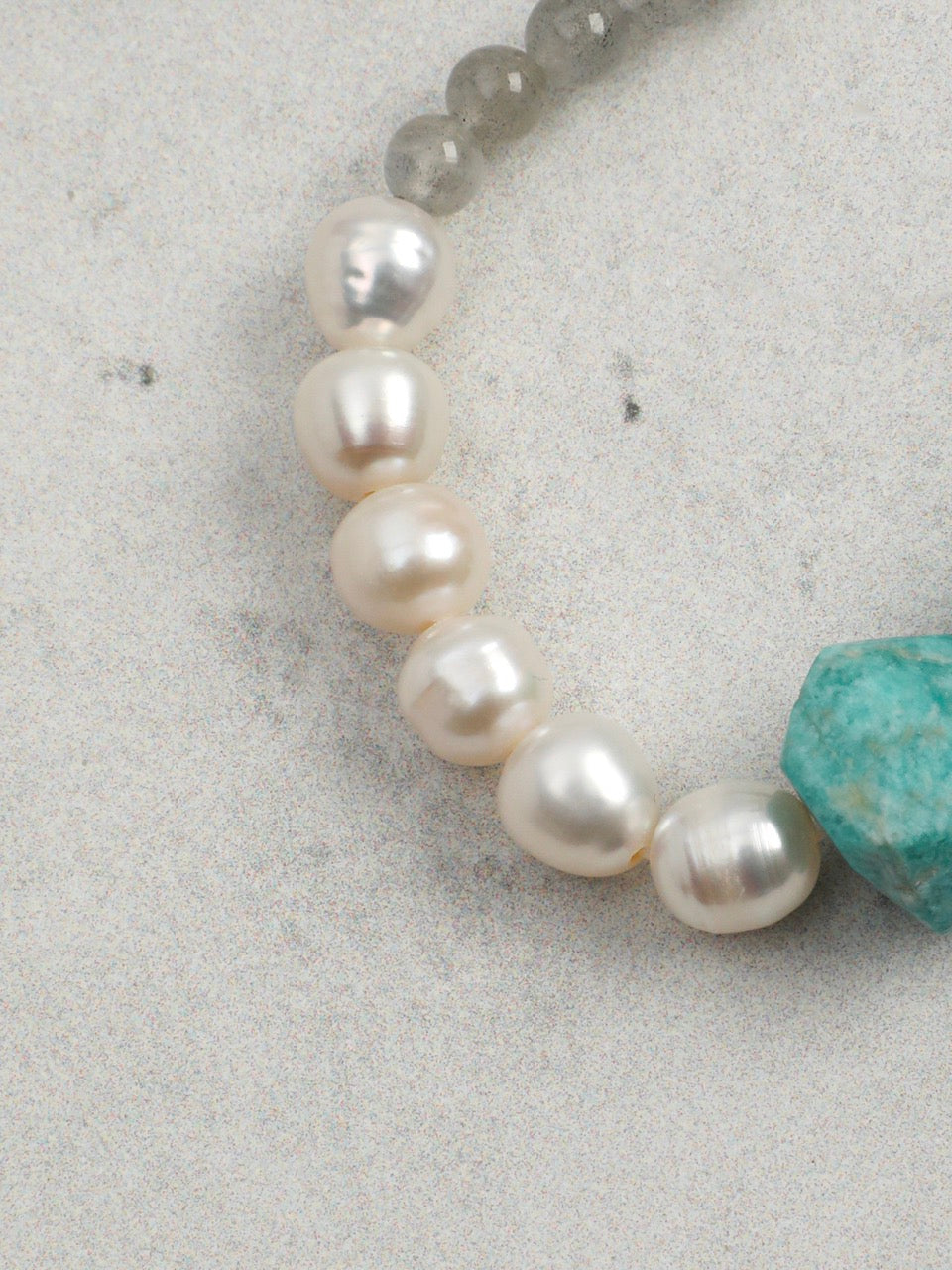 AZURE SURGE · Amazonite & Moonstone Bracelet