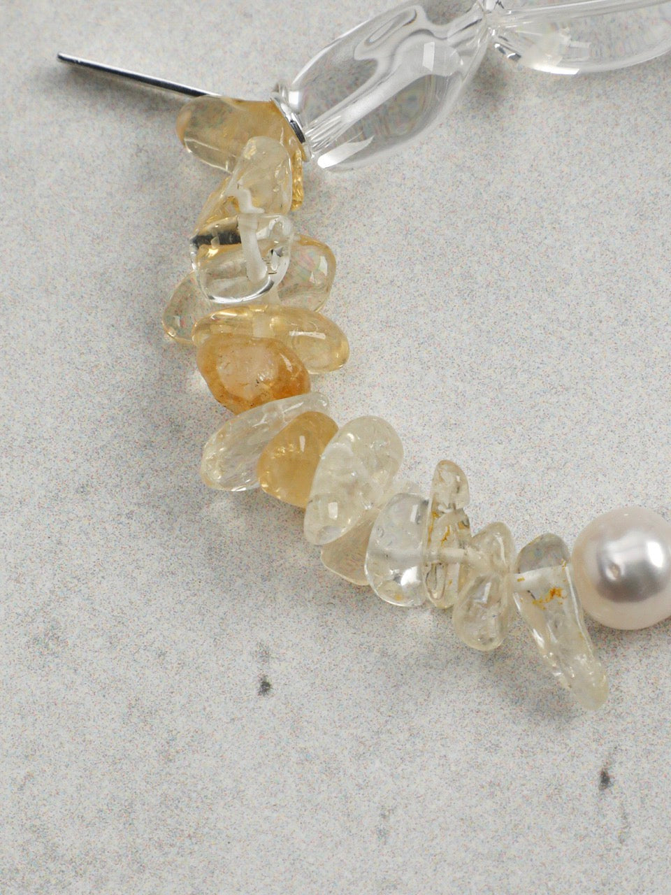 LUCID SCAR · Clear Quartz & Citrine Bracelet
