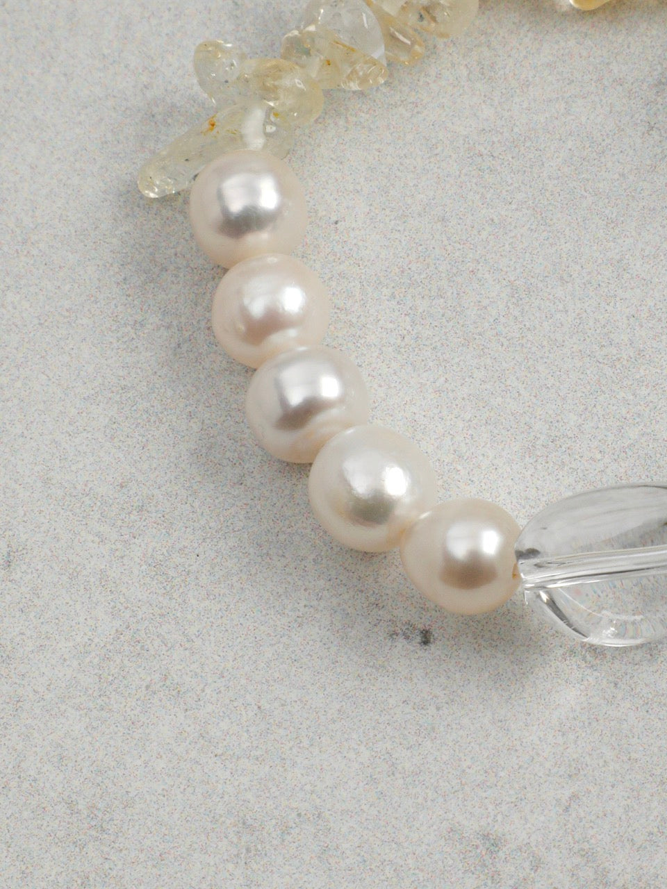 LUCID SCAR · Clear Quartz & Citrine Bracelet