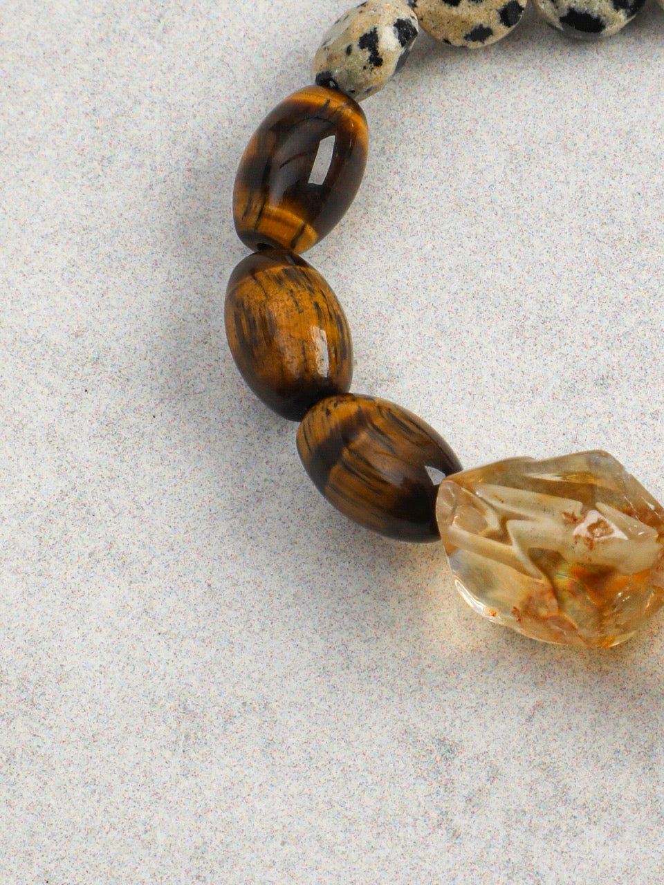 AMBER CORE · Citrine & Tiger's Eye Bracelet