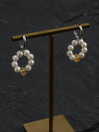 DAWN GLARE · Citrine & Pearl Earrings
