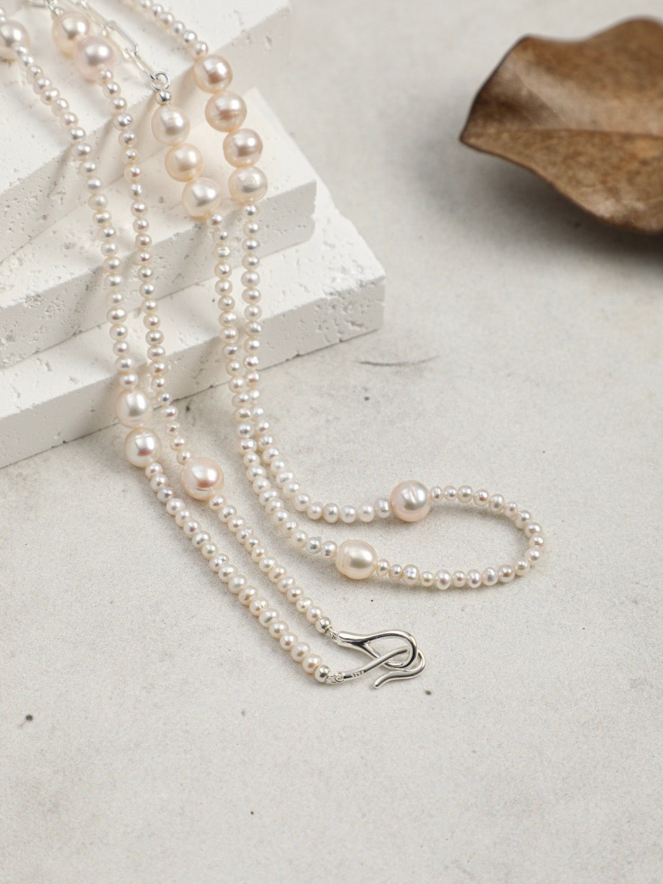 SILVER THREAD · Sterling Silver Long Necklace