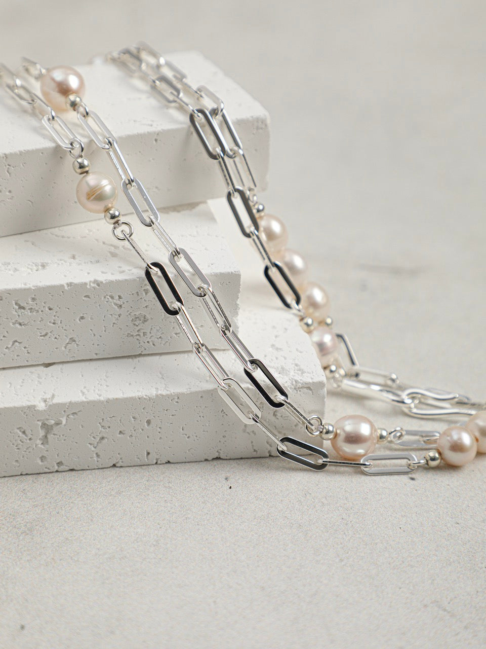 SILVER TIDAL · Sterling Silver Long Necklace