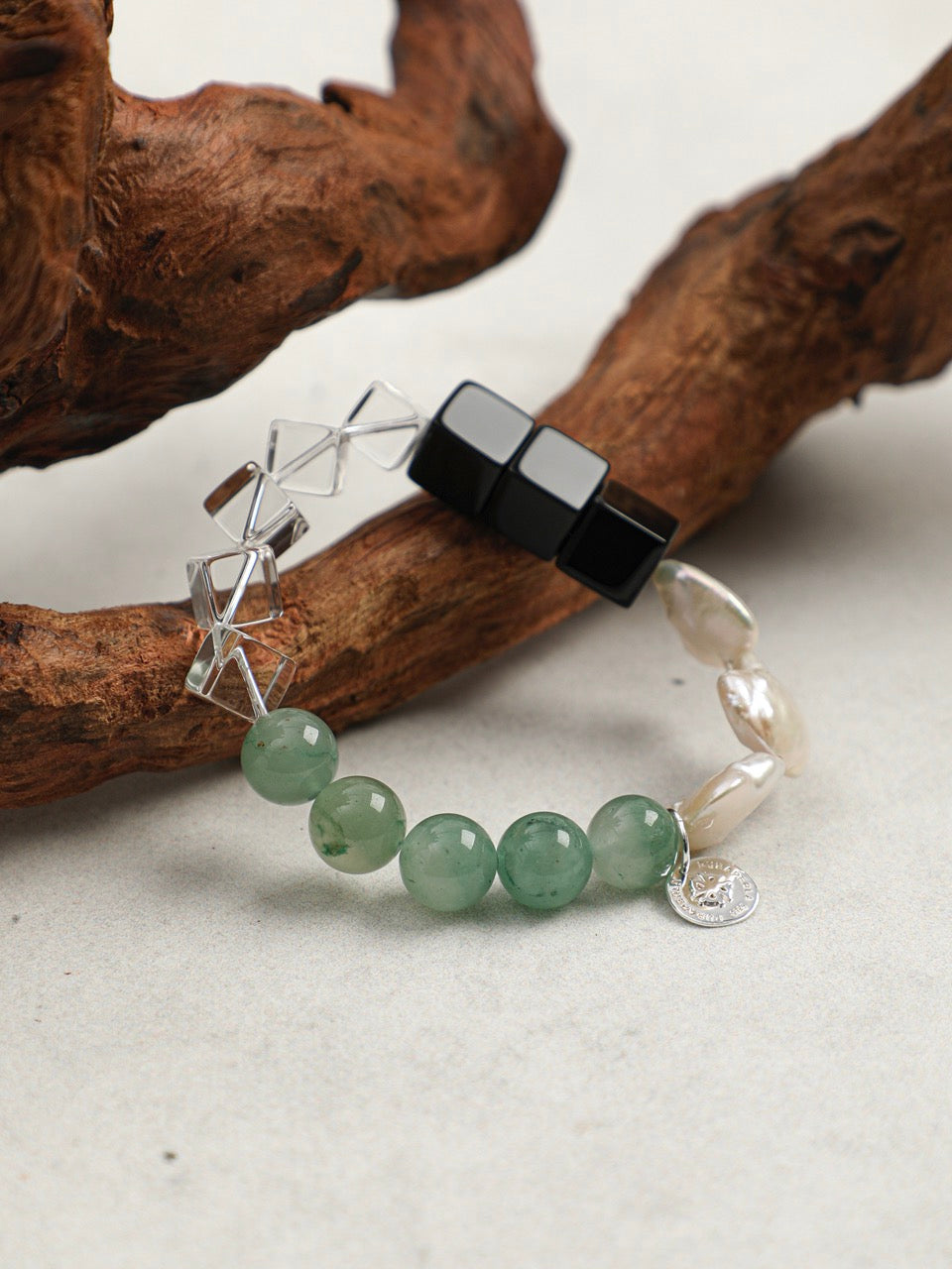 VERDANT CORE · Onyx & Aventurine Bracelet