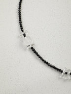 INKED LUSTER · Clear Quartz & Tourmaline Long Necklace