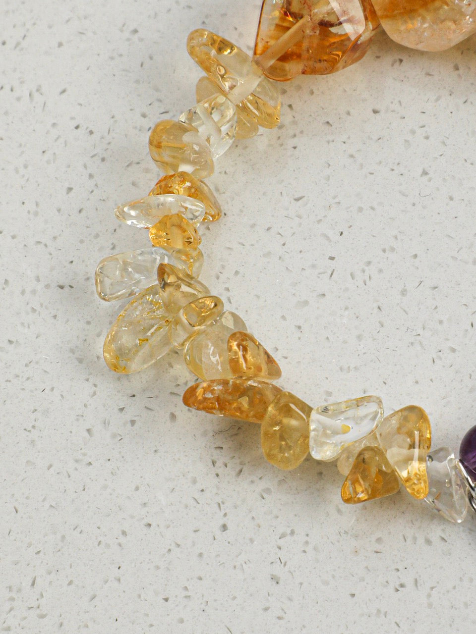 GOLDEN AMARANTH · Citrine & Amethyst Bracelet