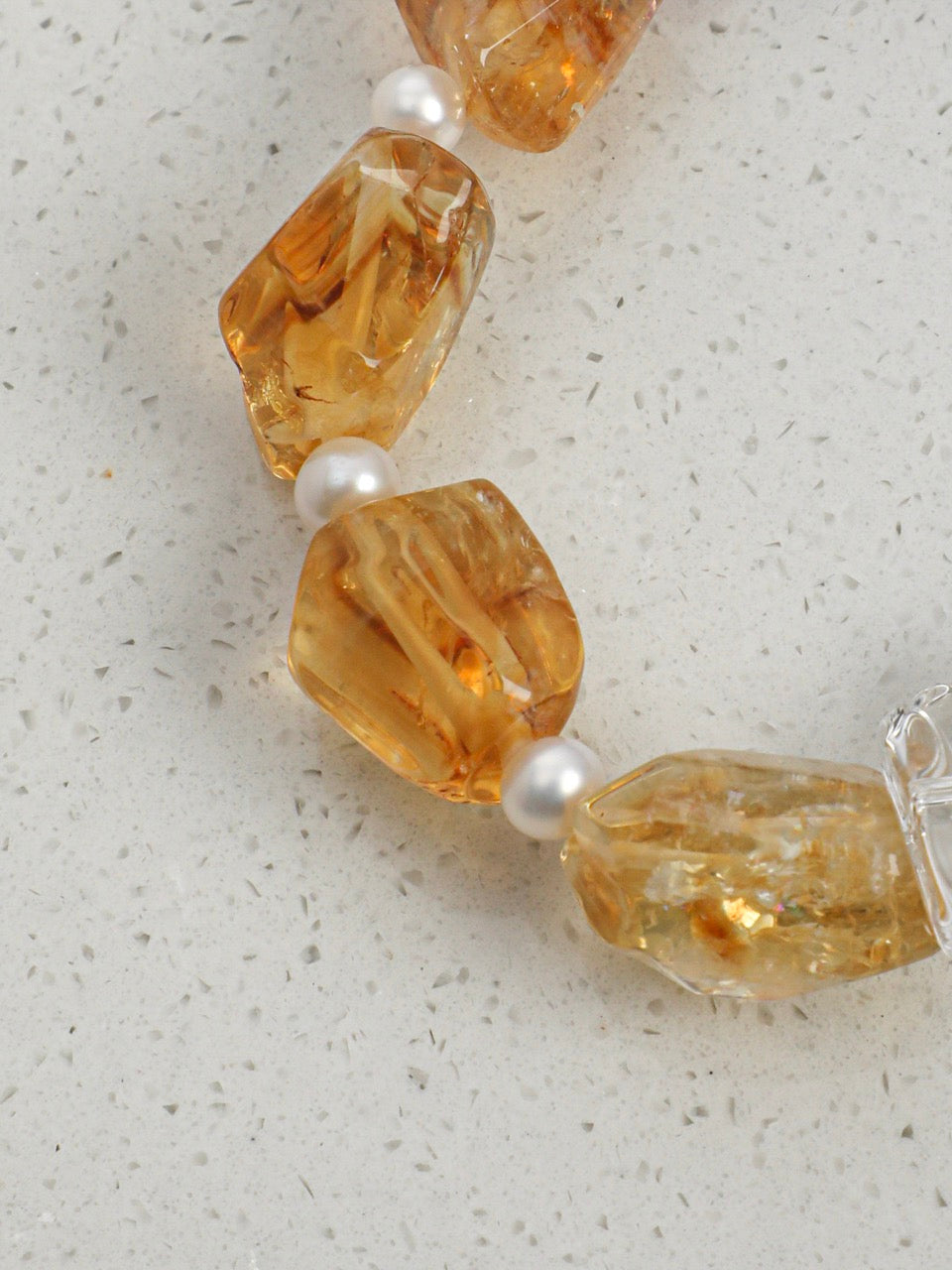 VIOLET GLOW · Citrine & Amethyst Bracelet