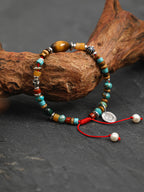 TIGER VINE · Malachite & Tiger's Eye Bracelet