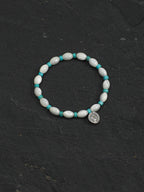 PALE TIDEMARK · Shell & Turquoise Bracelet