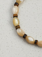 SHELL CORE · Trochus Shell & Tiger's Eye Bracelet