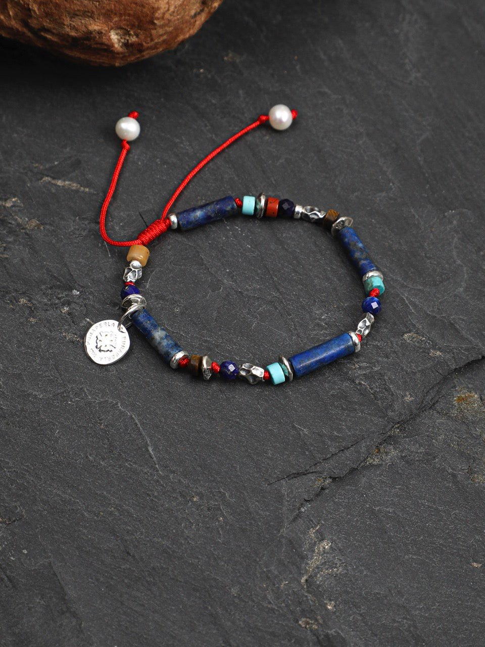 AZURE TIDE · Lapis & Raw Mineral Bracelet
