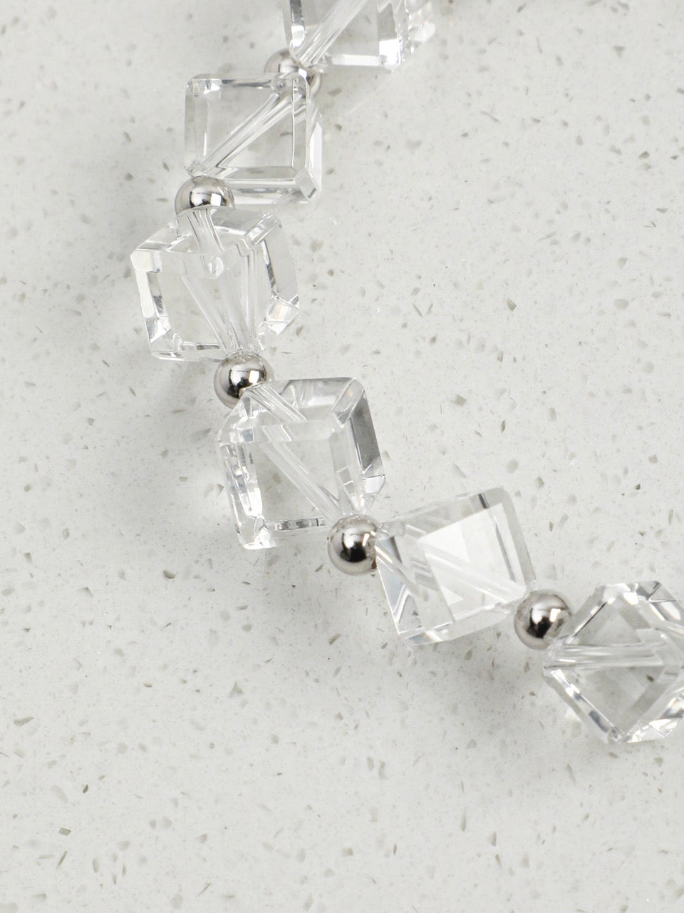 GLAZED PRISM · Rhombus Crystal & Shell Bracelet