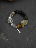 ONYX ROCK · Black Onyx & Rutilated Quartz Bracelet