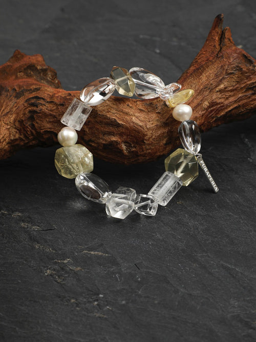 AMBER FLUX · Citrine & Quartz Bracelet