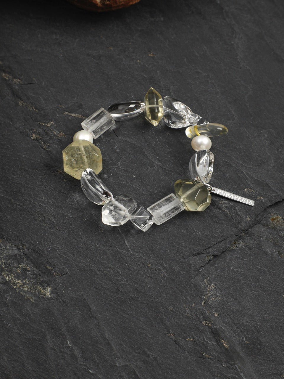 AMBER FLUX · Citrine & Quartz Bracelet