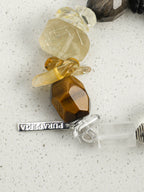 ONYX ROCK · Black Onyx & Rutilated Quartz Bracelet