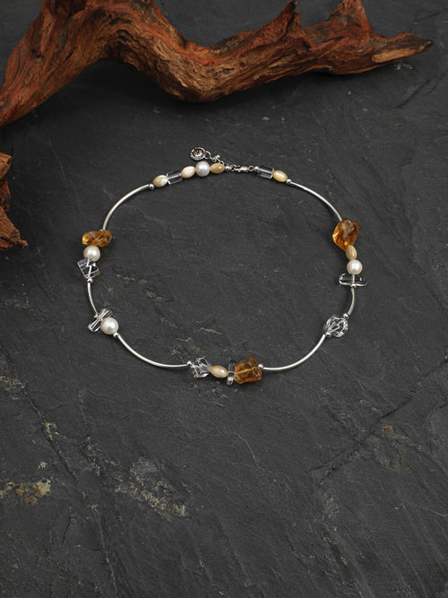 AMBER VINE · Citrine & Quartz Necklace