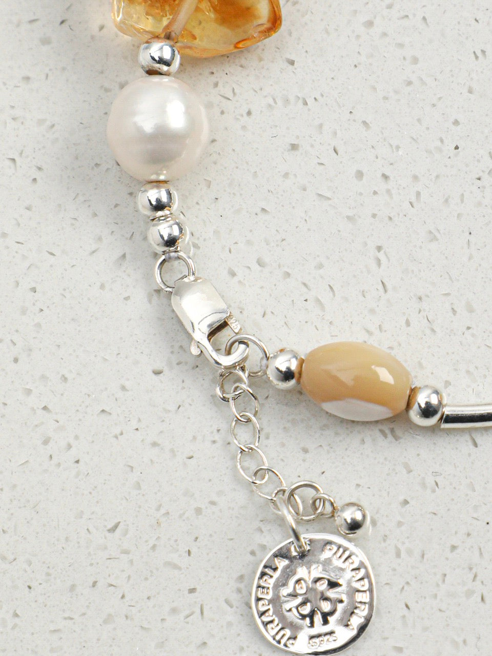 AMBER EDGE · Citrine & Quartz Bracelet