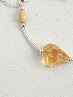 AMBER EDGE · Citrine & Quartz Bracelet
