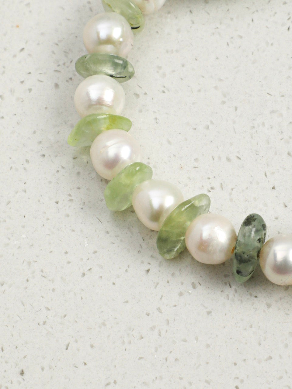 LEMON VINE · Green Quartz & Prehnite Bracelet