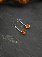 AMBER ARC · Faceted Citrine Earrings
