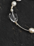 STARK WAVE · Clear Quartz & Pearl Bracelet