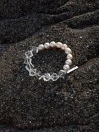 FROST MATRIX · Pearl & Clear Quartz Bracelet