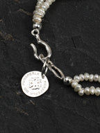 SURF STACK · Baroque Pearl & Clear Quartz Bracelet