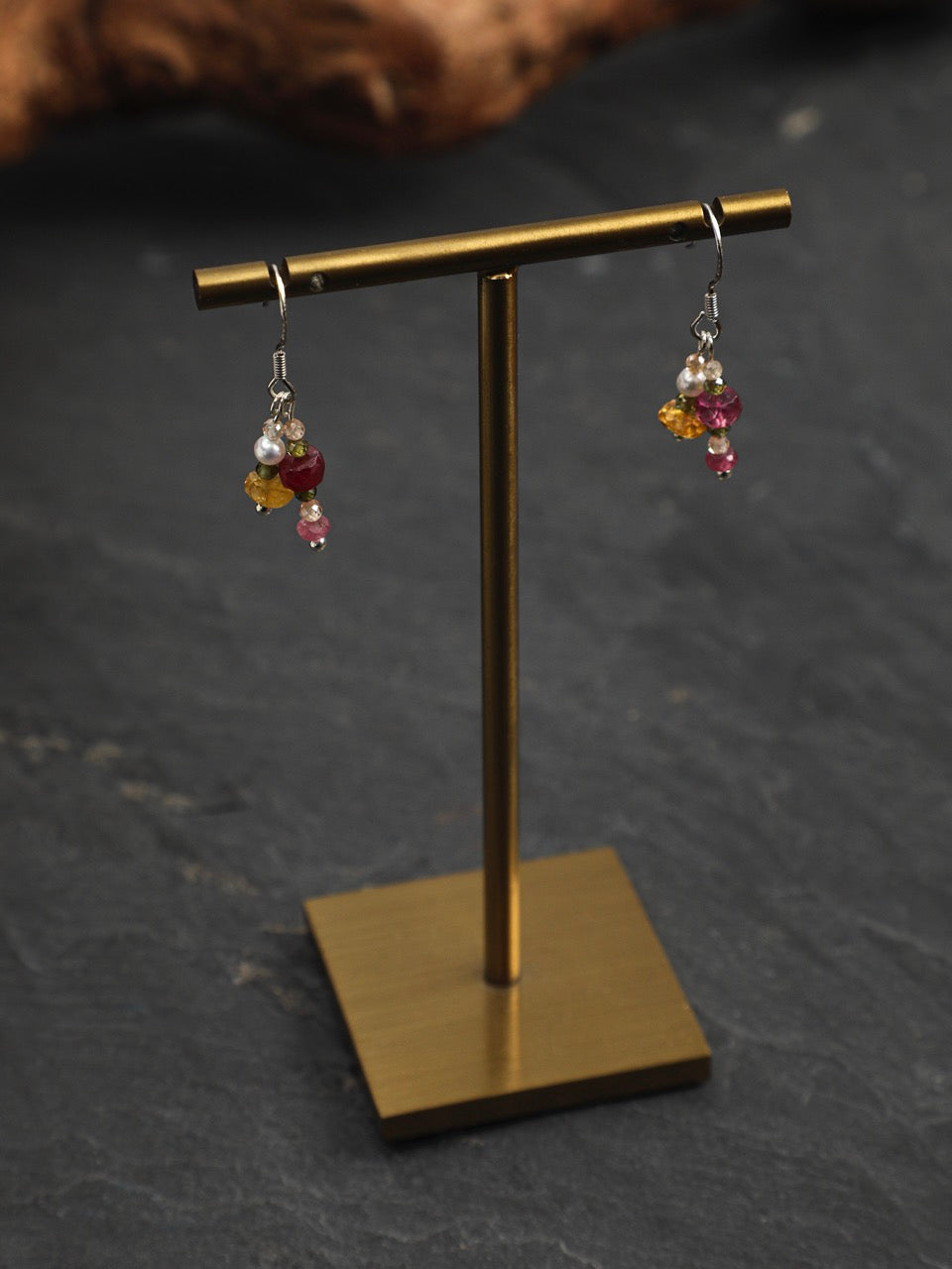 IRIS VINE · Mixed Gemstone Earrings