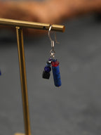 LAZULI VINE · Lapis & Mixed Gemstone Earrings