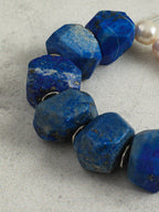DEEP REALM · Lapis Lazuli & Pearl Bracelet