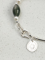MOSS ROCK · Moss Agate & Pearl Bracelet