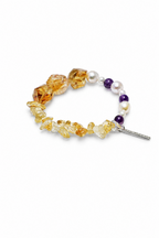 GOLDEN AMARANTH · Citrine & Amethyst Bracelet