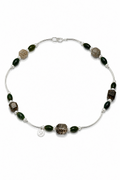 FOREST ROCK · Phantom Quartz & Moss Agate Necklace