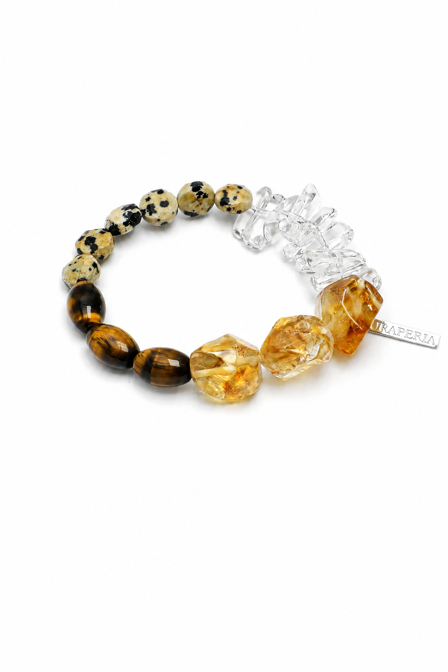 AMBER CORE · Citrine & Tiger's Eye Bracelet