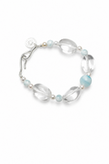 CYAN RIVER · Larimar & Quartz Bracelet