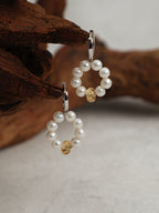 DAWN GLARE · Citrine & Pearl Earrings