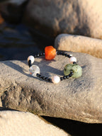 EMERALD & OBSIDIAN GLOW · Multi-Stone Bracelet