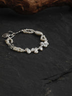 SURF STACK · Baroque Pearl & Clear Quartz Bracelet