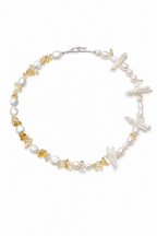 GOLDEN HARVEST · Citrine & Baroque Pearl Necklace