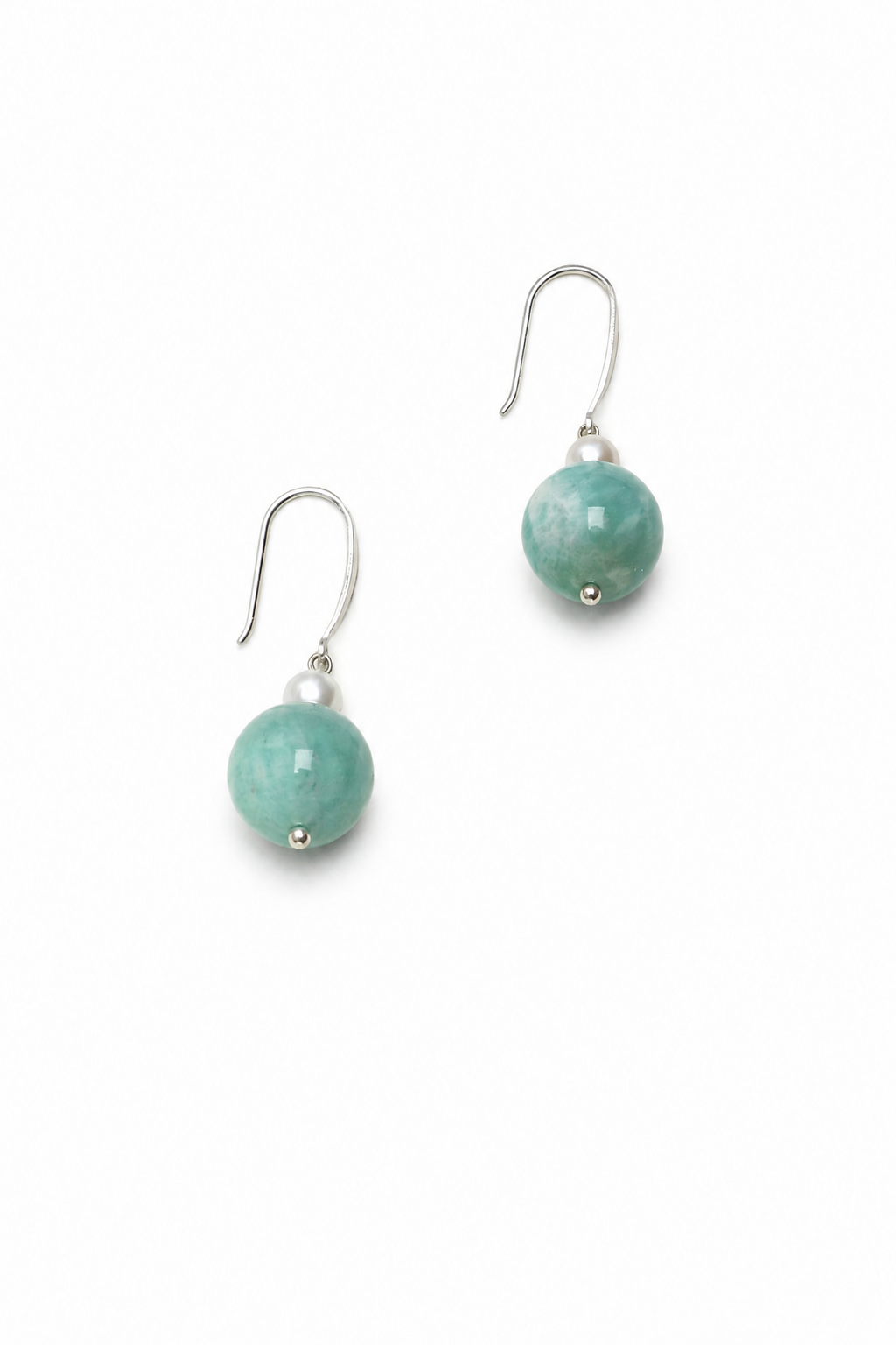 AMAZON DROP · Amazonite Sphere Earrings