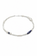 DEEP TIDAL MARK · Lapis & Pearl Necklace
