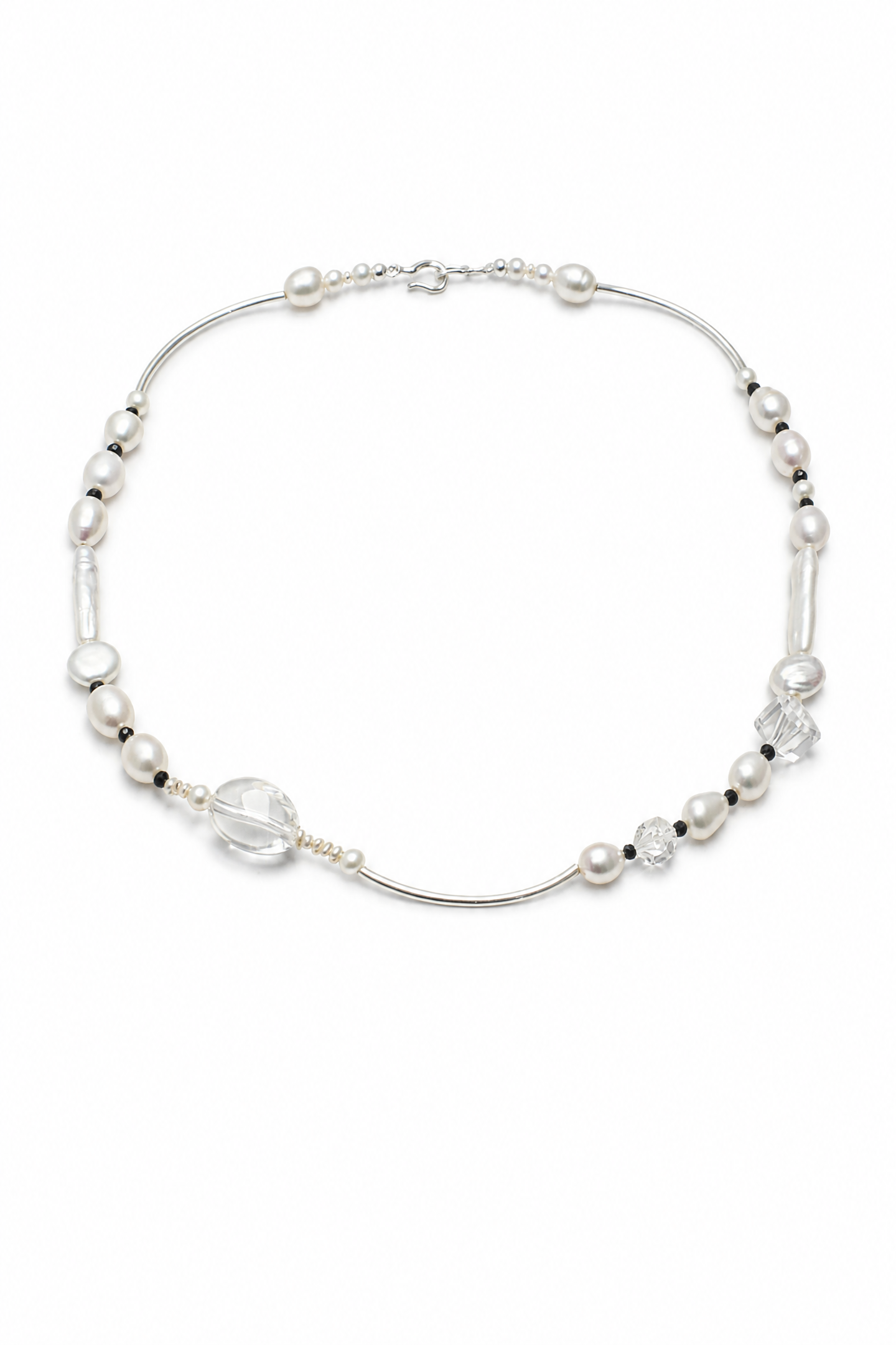 STARK INK · Clear Quartz & Tourmaline Necklace