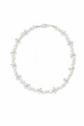 LUCENT TIDE · Blue Topaz & Pearl Necklace