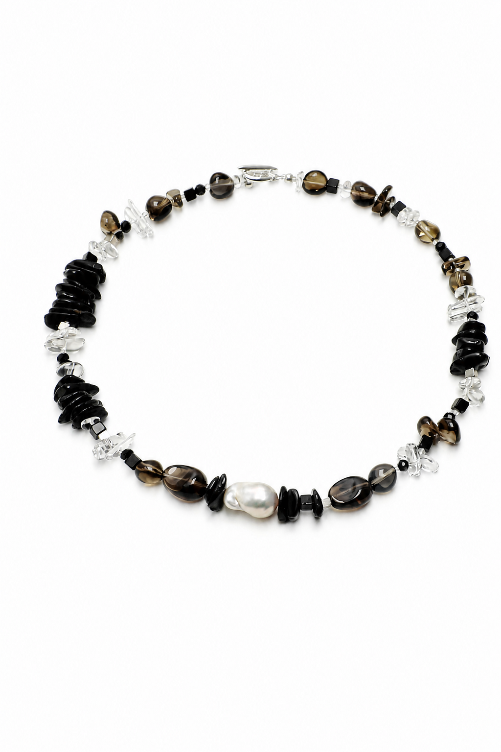 SMOKY ORDER · Quartz & Tourmaline Necklace