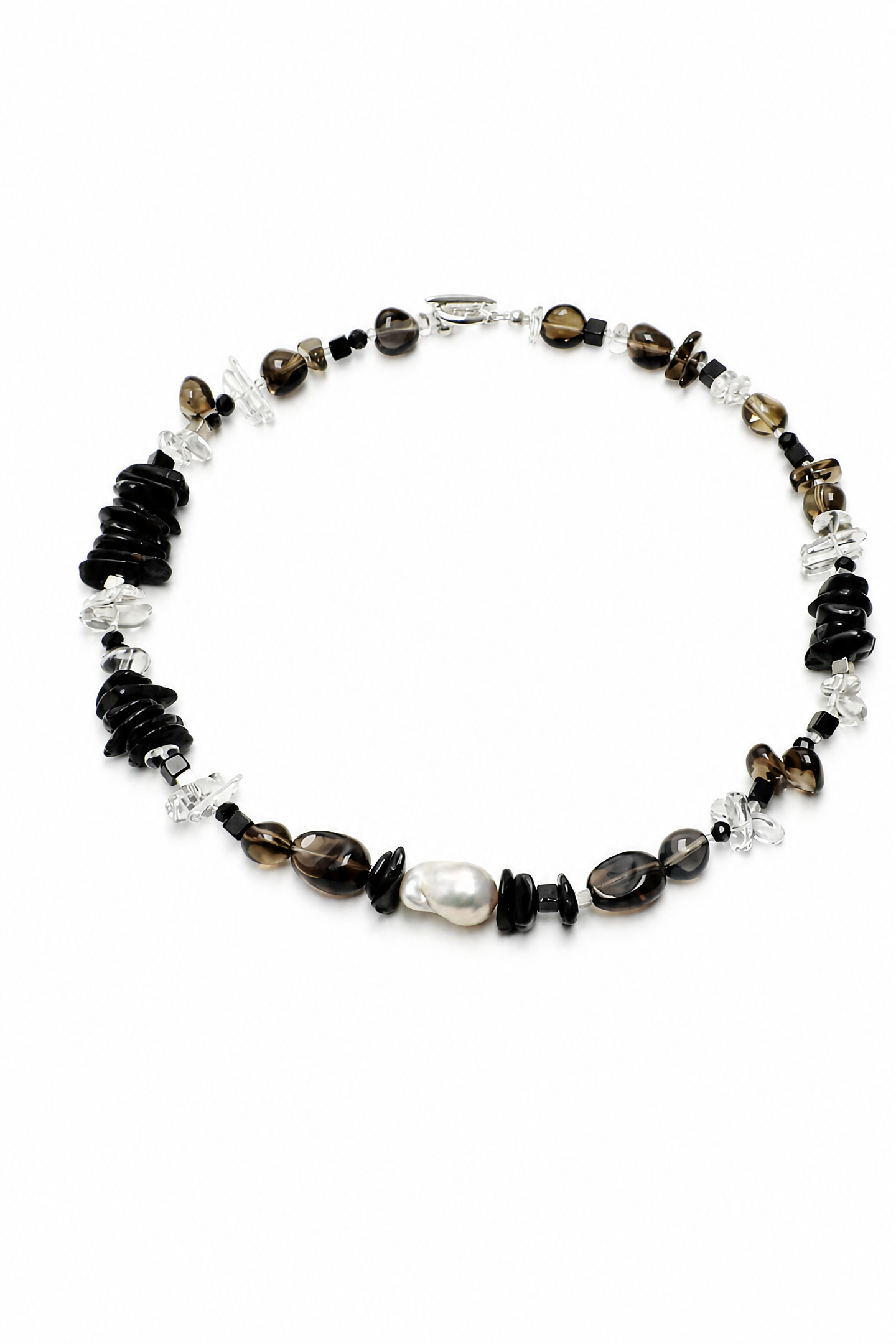 SMOKY ORDER · Quartz & Tourmaline Necklace
