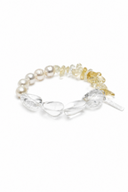 LUCID SCAR · Clear Quartz & Citrine Bracelet